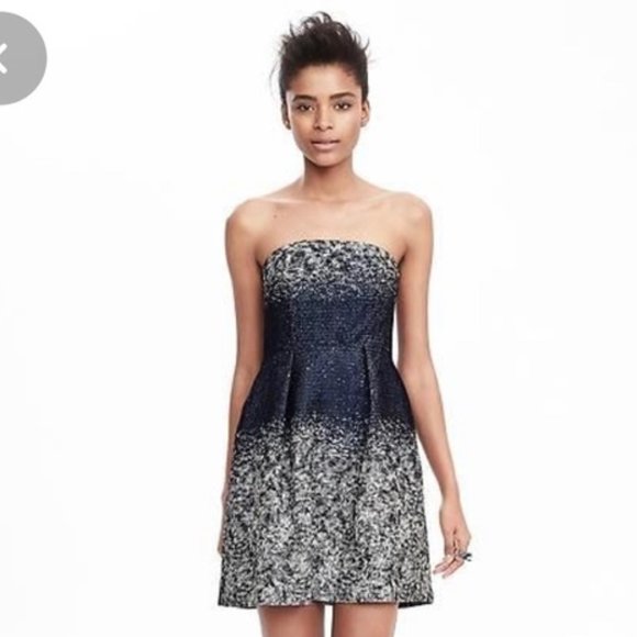 Banana Republic Sequin Ombre Strapless Dress - Picture 1 of 6